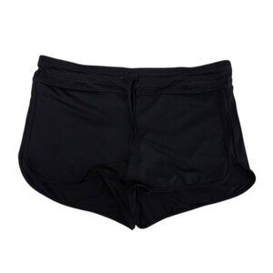 Athleta Athletic Swim Shorts, Lined, Black, Stretch, Swimwear, Hybrid, Size M